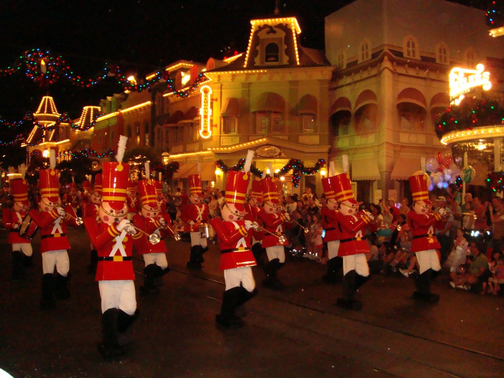 The Toy Soldiers in Mickey's Once Upon a Christmastime Parade