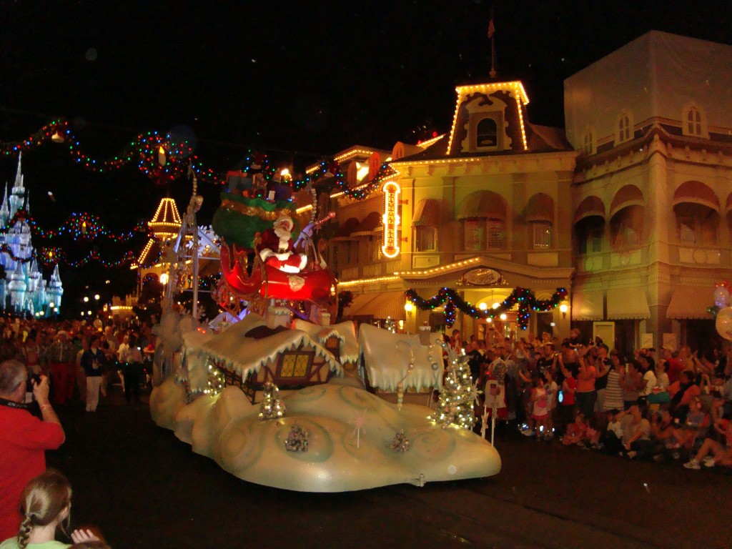 Santa Claus at Mickey's Once Upon a Christmastime Parade